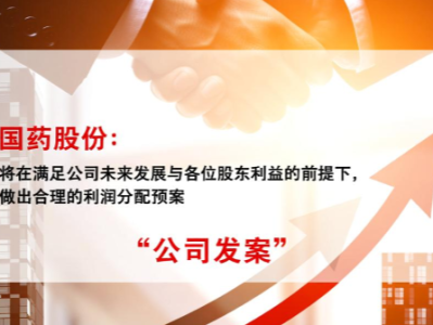 国药股份：将在满足公司未来发展与各位股东利益的前提下，做出合理的利润分配预案